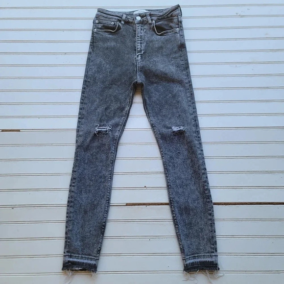 Zara Premium Denim Collection Women's Black Skinny Jeans Pants 26x26 Casual Sz 6 - Picture 1 of 10